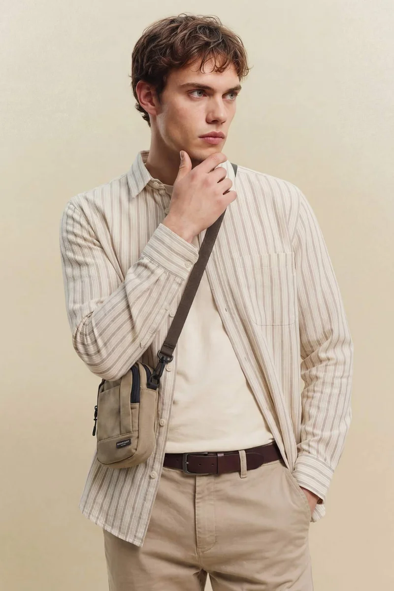 ديفاكتو Linen Blend Shirt