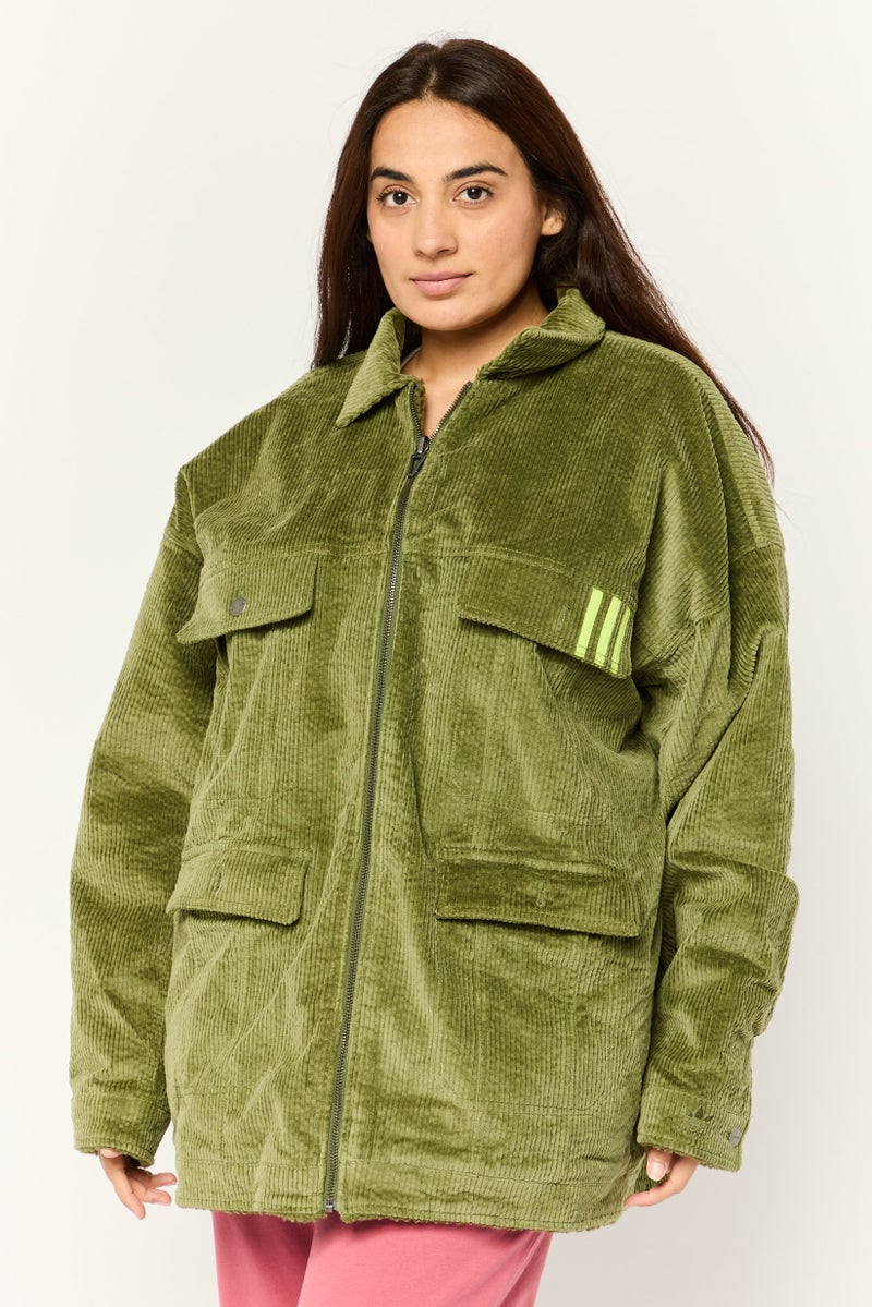 adidas Originals Adidas Originals x Ivy Park Women Sportswear Fit Long Sleeve Outdoor Jacket, Olive  - Image 1