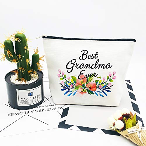 Charmoly Grandma Makeup Bag - Best Grandma Ever - Mother's Day and Birthday Gift for Grandmother, Nana, Mom from Granddaughter - Image 5