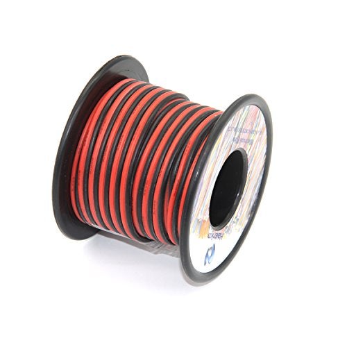 Haerkn 18 awg Silicone Electrical Wire 2 Conductor Parallel Wire line 60ft [Black 30ft Red 30ft] 18 Gauge Soft and Flexible Hook Up Oxygen Free Strands Tinned Copper Wire - Image 4