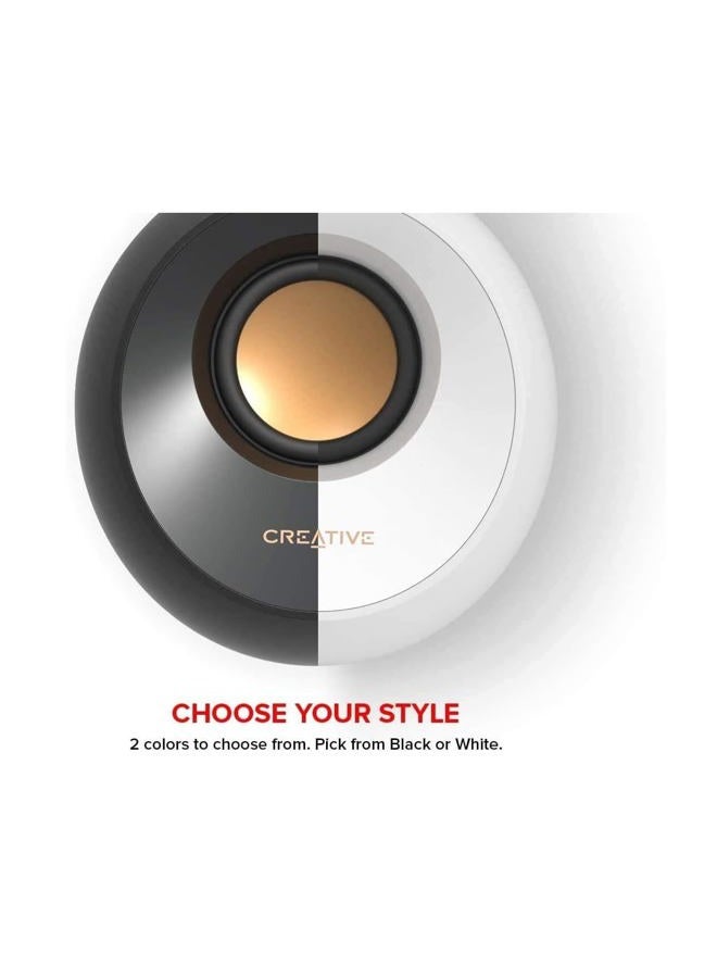 Creative Pebble 2.0 USB-Powered Desktop Speakers with Far-Field Drivers and Passive Radiators for Pcs and Laptops (Black) - Image 4