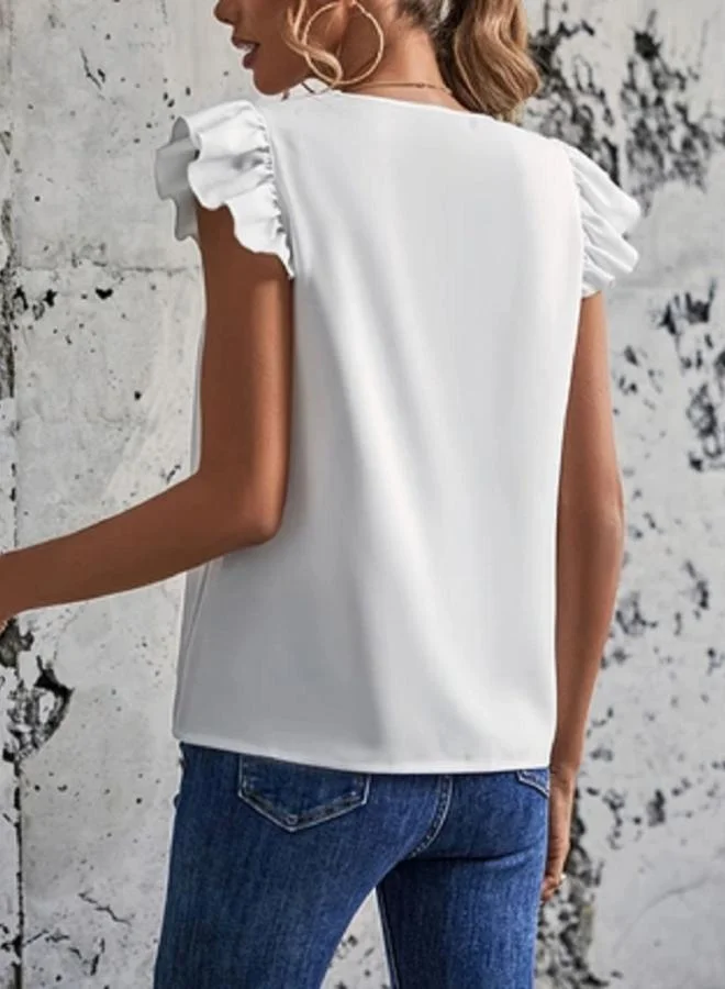 Take Two Take Two Embroidered V Neck Casual Blouse
