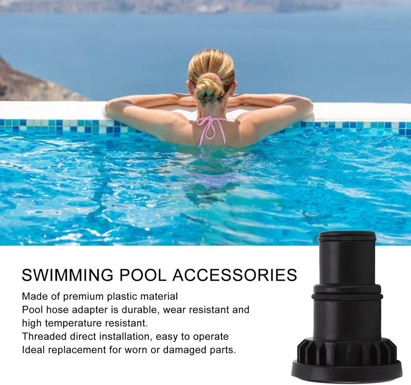 cheekyglo 2pcs Pool Hose Adapters, Universal Replacement Threaded Pool Hose Conversion Adapters for Swimming Pool Fittings Part - Image 5