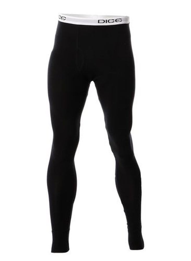Dice Solid Under Pants for Men - Black - Image 1