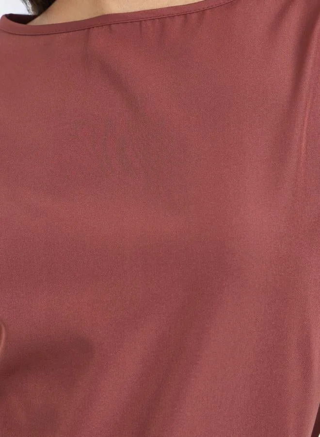 ستايلي بلوزة بأكمام جرس سادة