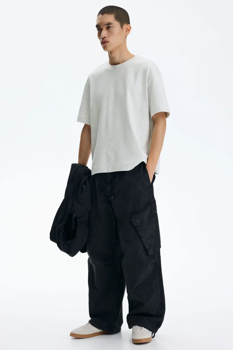 H&M Loose Fit Interlock T-shirt