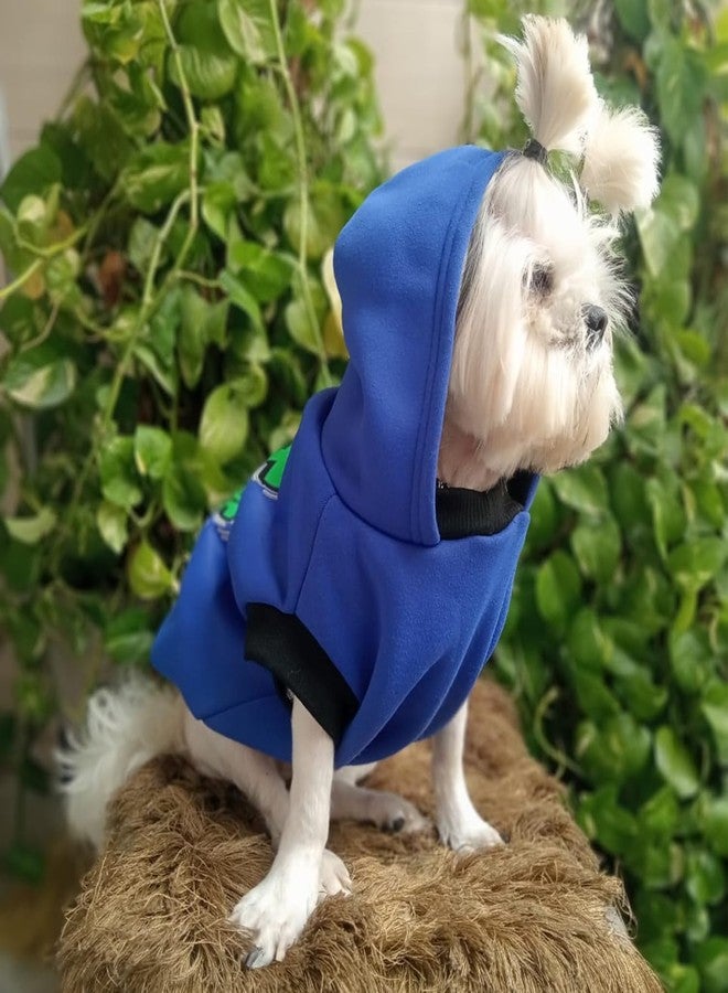 Lulala Dog Hoodie Sweatshirt | Soft Cotton Winter Dog Clothes with Cartoon Print | Warm Hooded Pet Wear for Small, Medium & Large Dogs (Blue) - Image 5