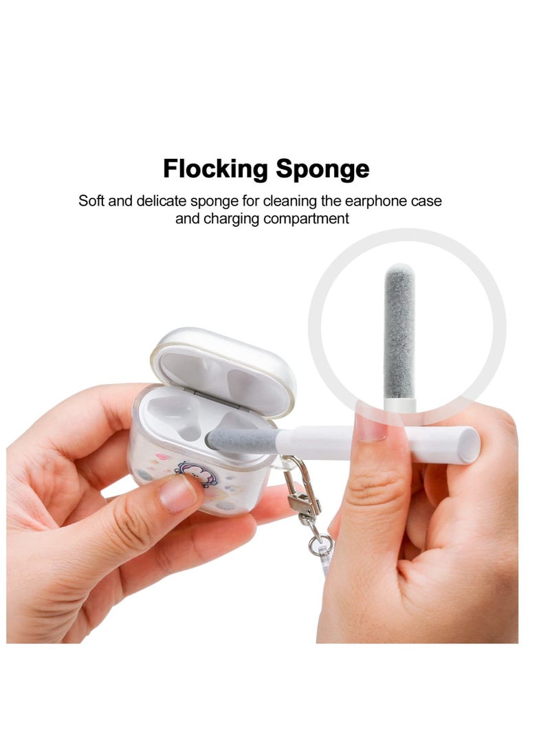 KASTWAVE Electronics Cleaning Kit, Headphone Cleaning Tool, Airpods Cleaner with Metal Tip Brush Sponge, Suitable for AirPods, Earbuds, Bluetooth Earphones Box Cleaning - Image 4