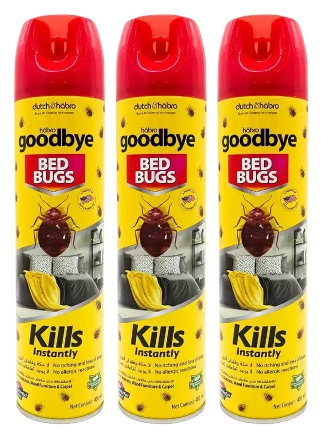 Bed Bugs and Insects killer Spray 3 x 400 ml