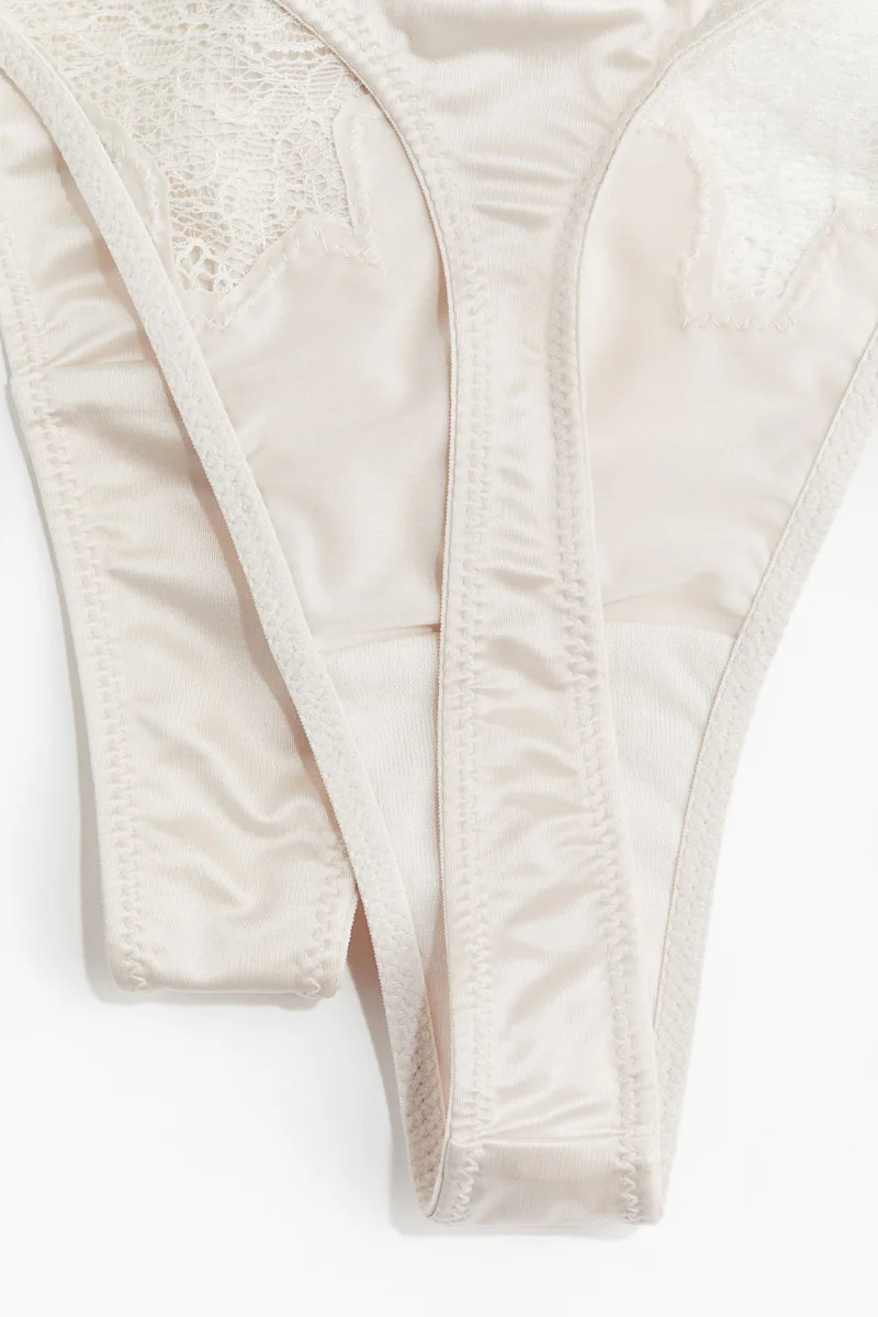 H&M 2-pack microfibre tanga thong briefs