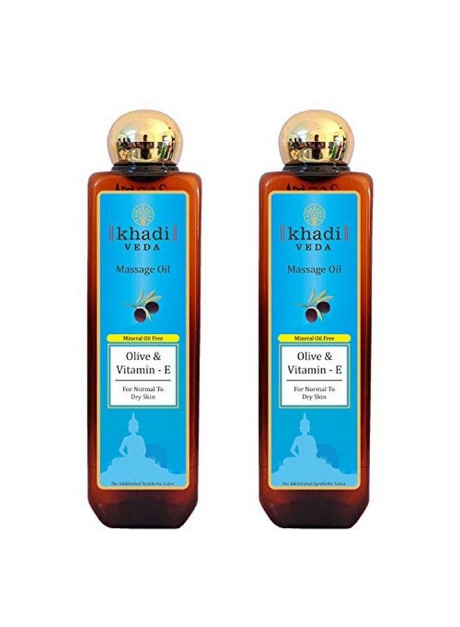khadi veda Olive & Vitamin E Massage Oil | 200 Ml | Pack Of 2 | It Has Antiaging Properties | It Has Antiaging Properties | Protects Skin Against Pollution | Acts As A Skin Antioxidant. - Image 2
