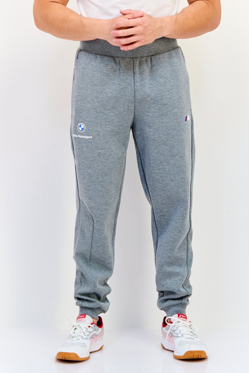 PUMA بنطلون رياضي خارجي للرجال من بومة x بي إم دبليو للسباقات، رمادي - Image 1