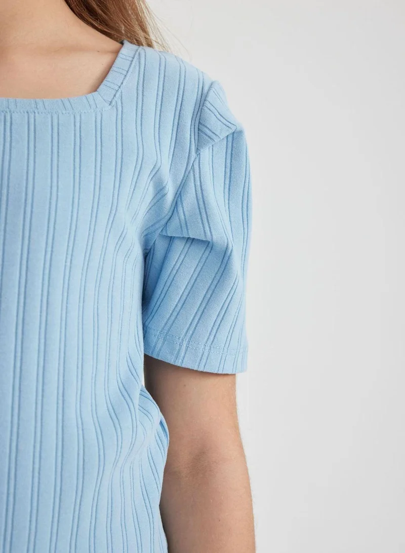 DeFacto Crop Short Sleeve T-Shirt