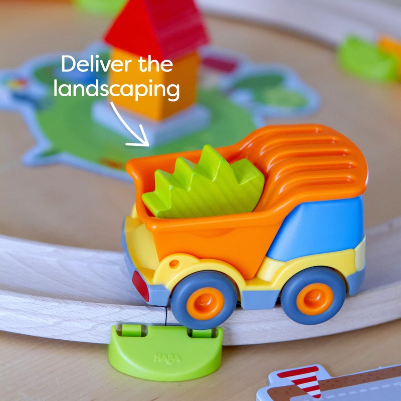 HABA My Very First Games Building Site, A Cooperative Learning Kids Game, Toddler Learning Activities & Games for 2+ Year Olds with Included Toy Truck - Image 5