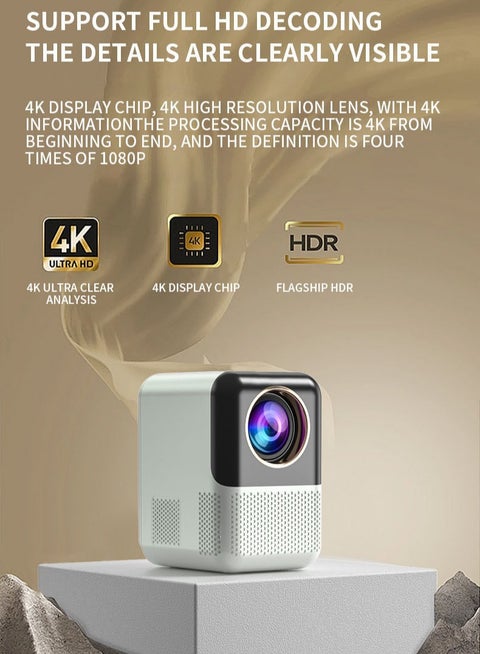 Android 10.0 Projector with 5G WiFi and Bluetooth 6.0 Native 1080P Home Theatre Projector Home Projector Compatible with iOS/Android/HDMI/TV Stick