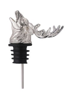 NIBEMINENT Deer Shaped Wine Pourer Silver/Black/Silver 