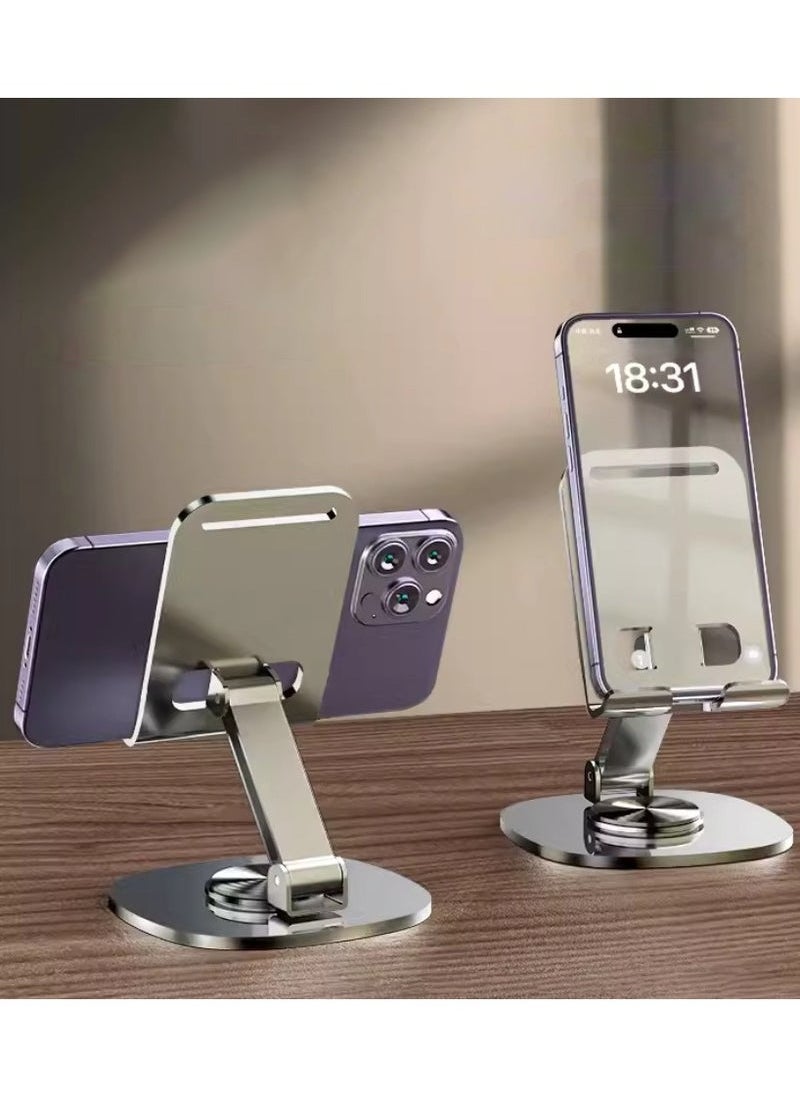 KENSUO - Portable Metal Mobile Stand, Adjustable Phone Stand, 360-Degree Universal Phone Holder,Stable Alloy Mobile Phone Holder for All 4-7.2'' IPhone 15/14/13/12/11 X Xr Pro Max,Google Pixel Samsung Galaxy S - Image 1