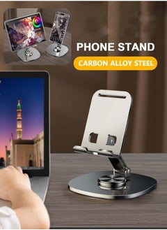 KENSUO Portable Metal Mobile Stand, Adjustable Phone Stand, 360-Degree Universal Phone Holder,Stable Alloy Mobile Phone Holder for All 4-7.2'' IPhone 15/14/13/12/11 X Xr Pro Max,Google Pixel Samsung Galaxy S  - Image 1