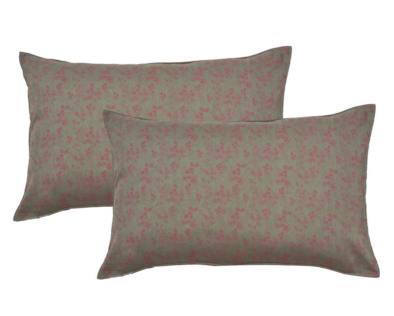 RRC Super Soft Cotton Floral Printed Pillow Covers,17X27(Inches) Standard Size Pillow Covers,Super Soft and Breathable Envelope Closure Pillow Cases - Image 1