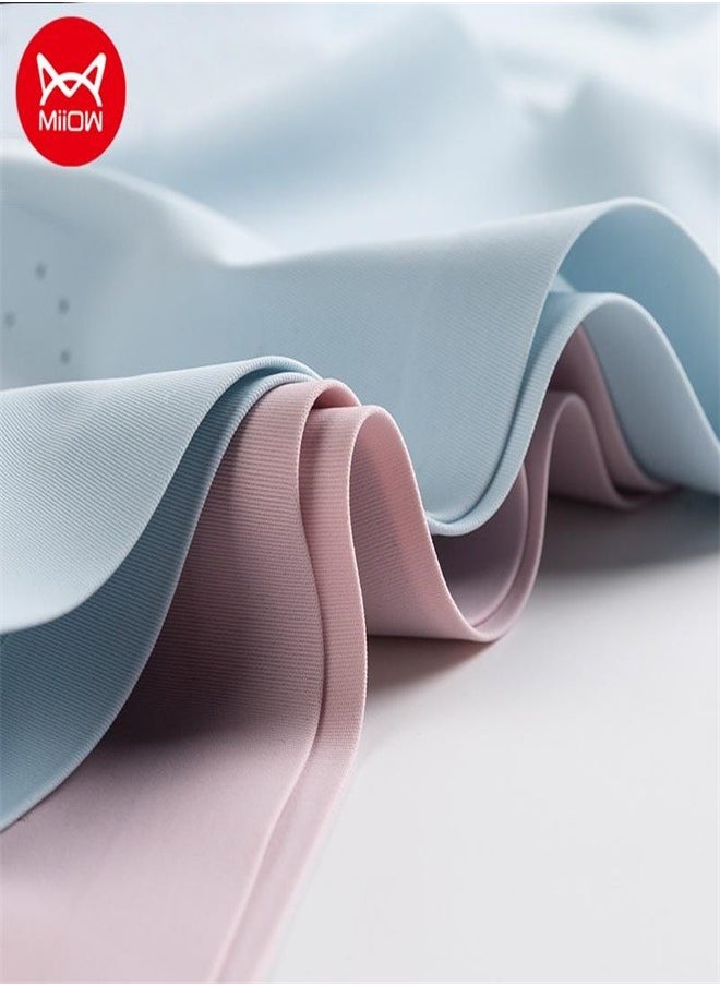MIIOW - 3Pcs Traceless Underwear Women's Summer Thin Ice Silk Pure Cotton Crotch Antibacterial Sports Girls' Triangular Shorts - Image 1