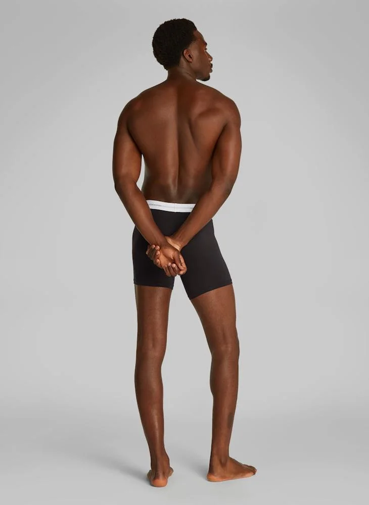 CALVIN KLEIN Cotton Blend Stripe Boxer Brief - 3 Pack