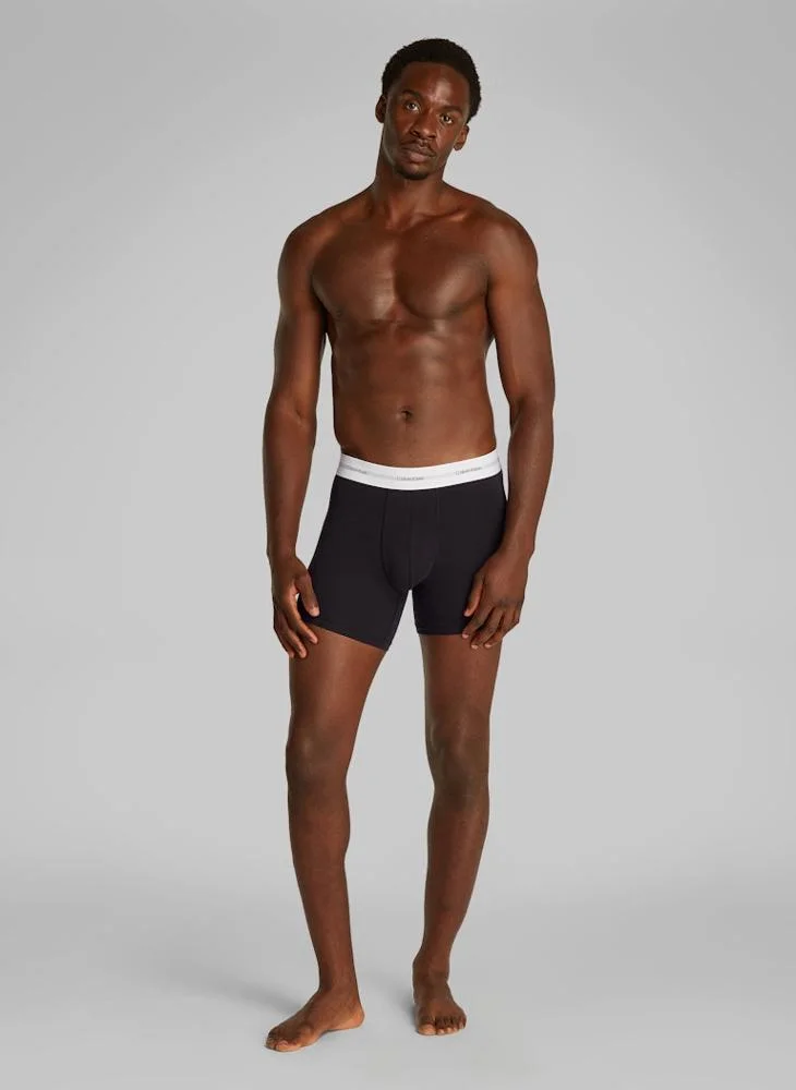 CALVIN KLEIN Cotton Blend Stripe Boxer Brief - 3 Pack