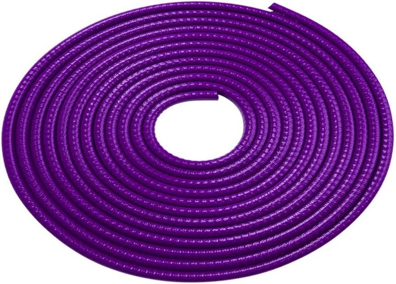 Purple Car Door Seal Strips Wind Noise Reduction Protector All Weather Flexible Trim - Image 1