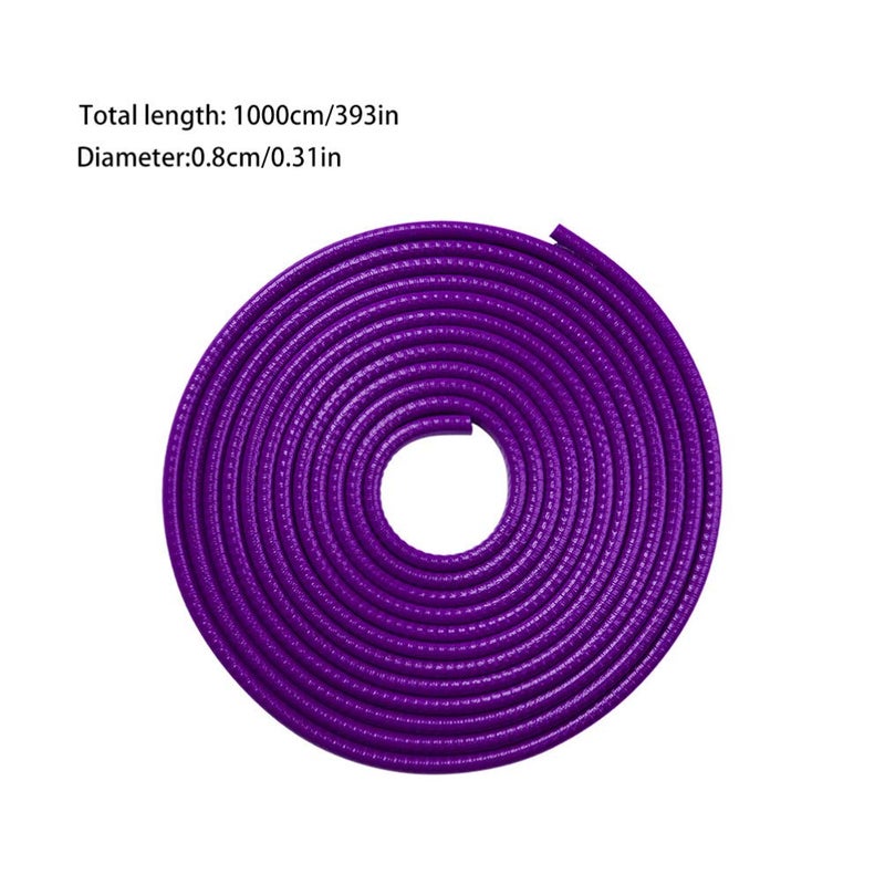 Purple Car Door Seal Strips Wind Noise Reduction Protector All Weather Flexible Trim - Image 3