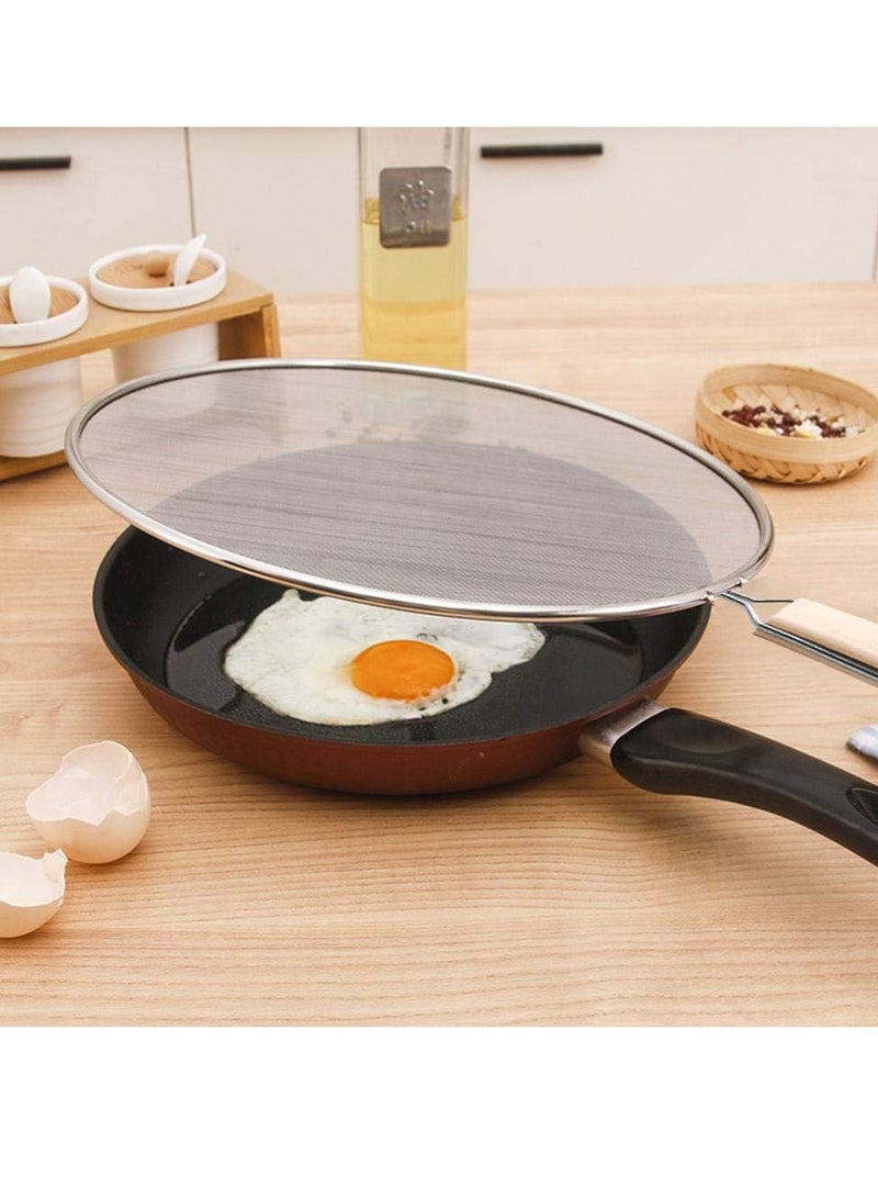 Eotia Splatter Screen for Frying Pan - 30cm Grease Guards Mesh Pot Oil Cooking Cover Skillet Lid - Image 4