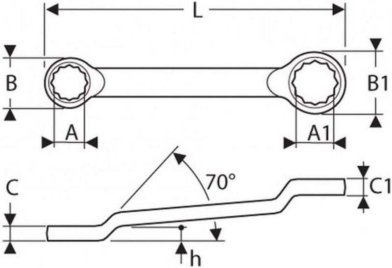 EXPERT E113328 Star Wrench 20x22 mm - Image 2