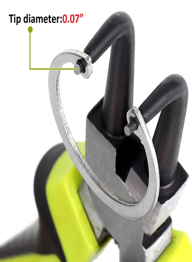 FASTPRO 4-Piece 7-inch Snap Ring Pliers Set, Internal/External Circlip Pliers Kit with Straight/Bent Jaw, Heavy Duty for Ring Remover Retaining - Image 2