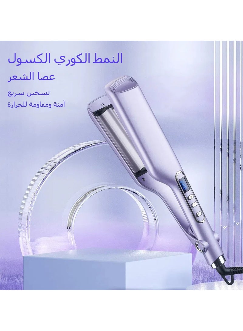 general Water Wave Curl Iron with Three Tubes Portable Hair Curler for Home Use Styling Tool for Lazy People - Image 1