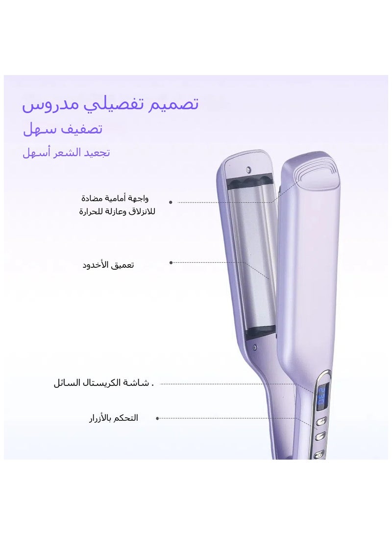 general Water Wave Curl Iron with Three Tubes Portable Hair Curler for Home Use Styling Tool for Lazy People - Image 4