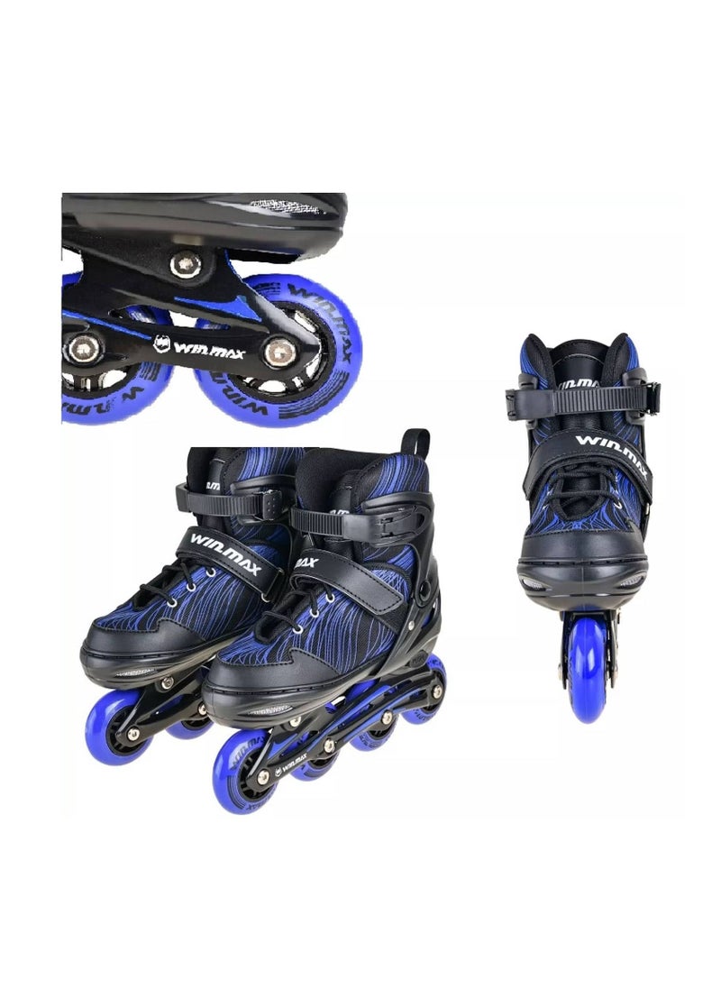 Winmax Winmax Inline Skate Kids Combo Set Blue  - Image 2