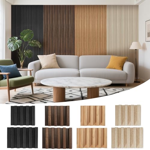 LarWorks Samples 8 Pack 6" x 6" WPC Slat Wall Panels High Grille - Image 1