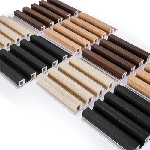 LarWorks Samples 8 Pack 6" x 6" WPC Slat Wall Panels High Grille - Image 4