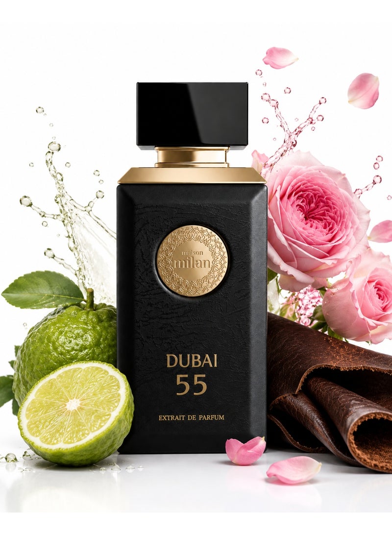 Maison Milan DUBAI 55 Luxury Extrait de Parfum for Men & Women, Long-Lasting Premium Fragrance, 100ml - Image 1