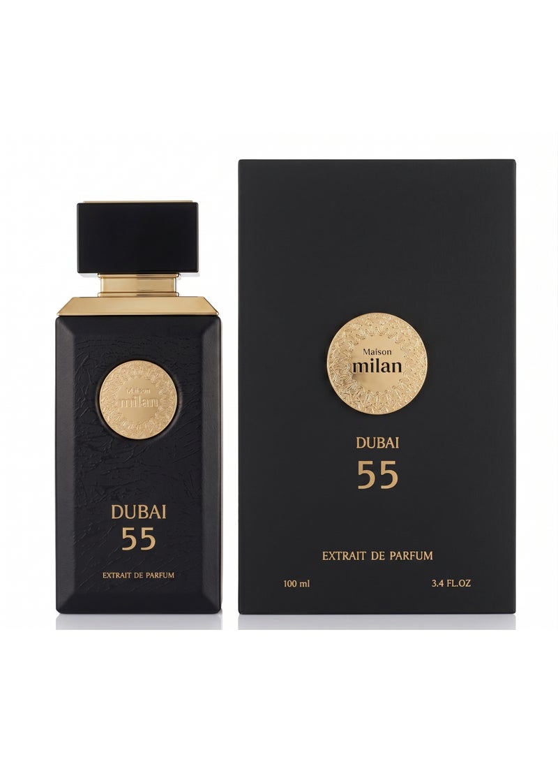Maison Milan DUBAI 55 Luxury Extrait de Parfum for Men & Women, Long-Lasting Premium Fragrance, 100ml - Image 2