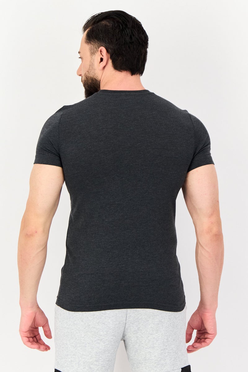 PUMA Men Sportswear Fit Short Sleeve Outdoor T-shirt, Black Heather - Image 3