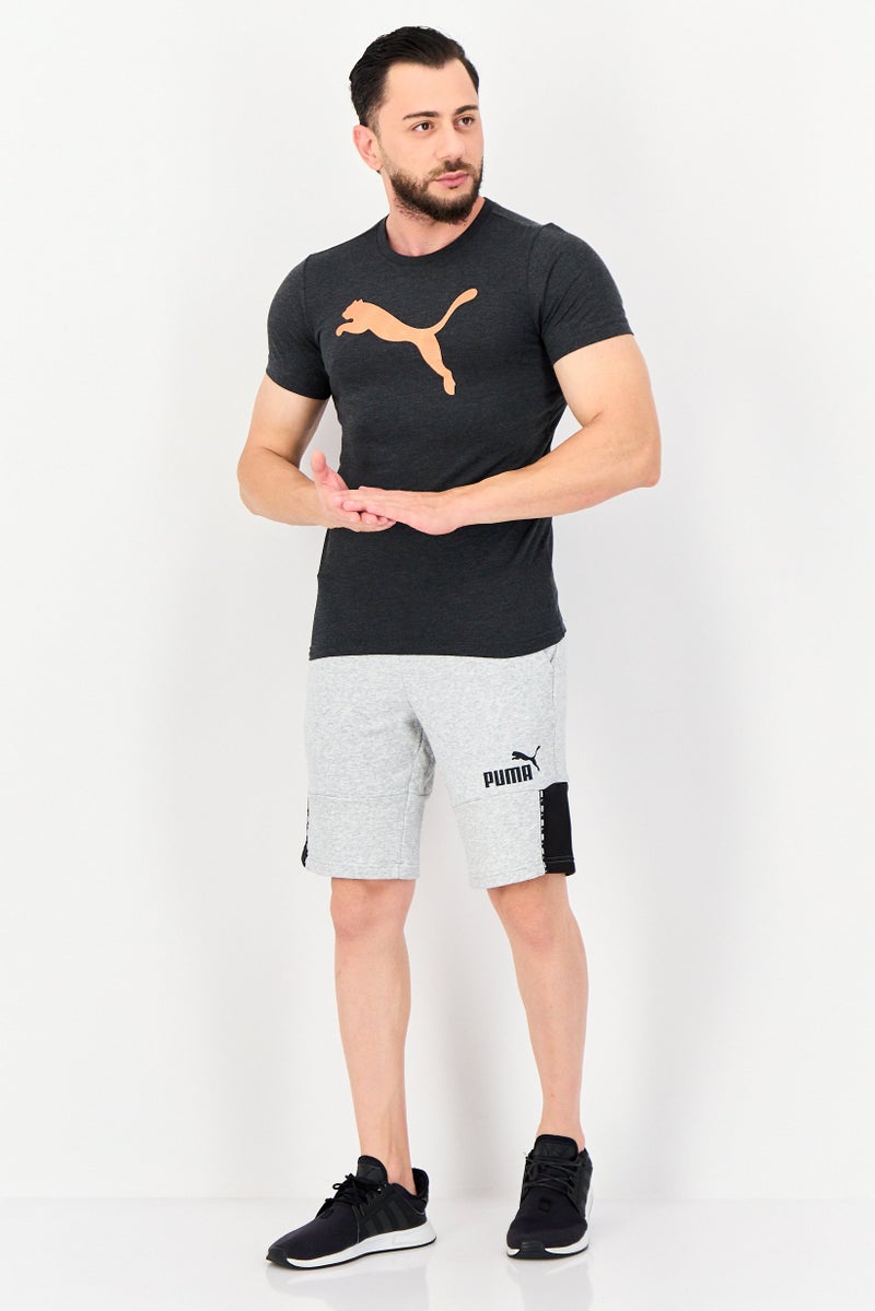 PUMA Men Sportswear Fit Short Sleeve Outdoor T-shirt, Black Heather - Image 4
