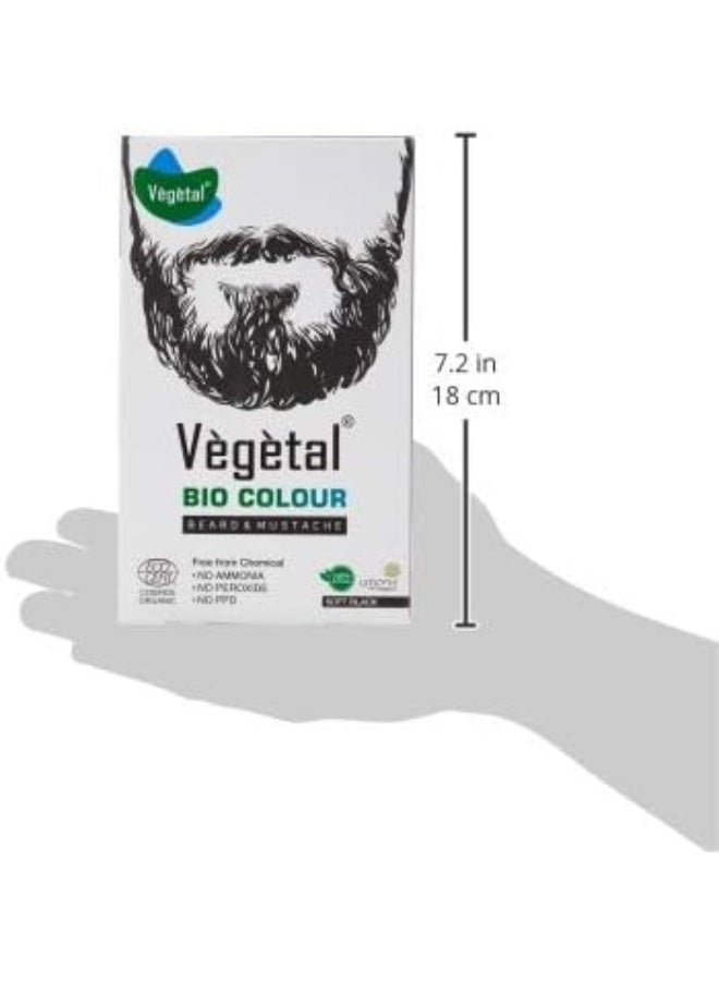 Vegetal Bio Colour Beard & Moustache Dye Soft Black 100G - Image 5