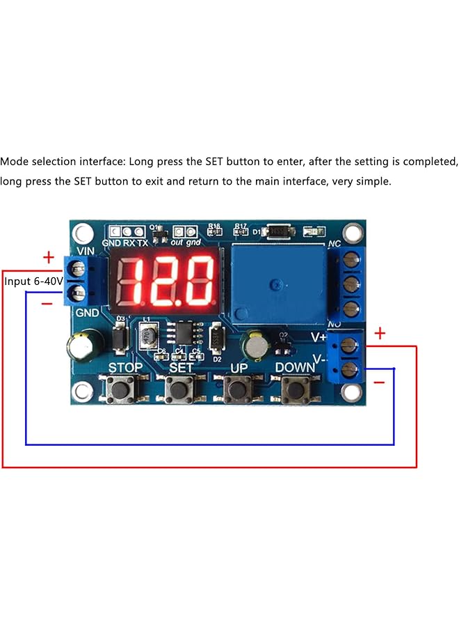 Generic Dc6-40V Battery Discharge Module, Automatically Power Off Set Charging Discharging Time Serial Port Communication Board  - Image 5