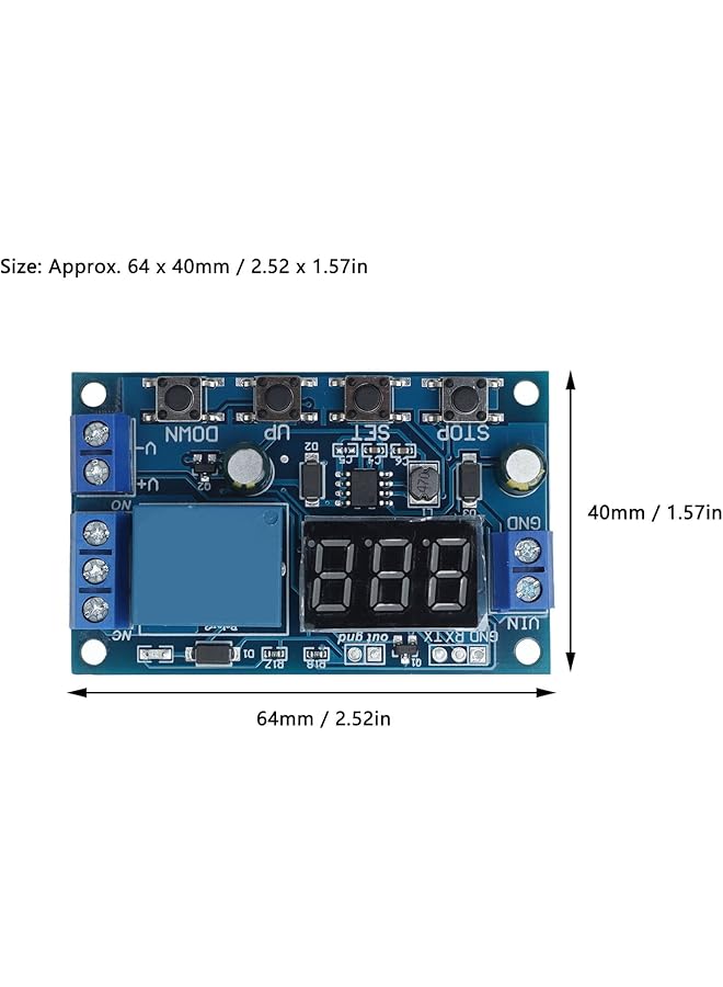 Generic Dc6-40V Battery Discharge Module, Automatically Power Off Set Charging Discharging Time Serial Port Communication Board  - Image 4