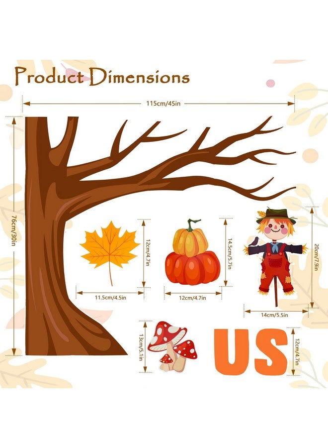 Konsait 89Pcs His Grace Falls On Us Christian Bulletin Board Sets, Big Tree Pumpkins Religious Fall Bulletin Board Decorations, Christian Fall Bulletin Board For Church Sunday School Classroom Office - Image 3