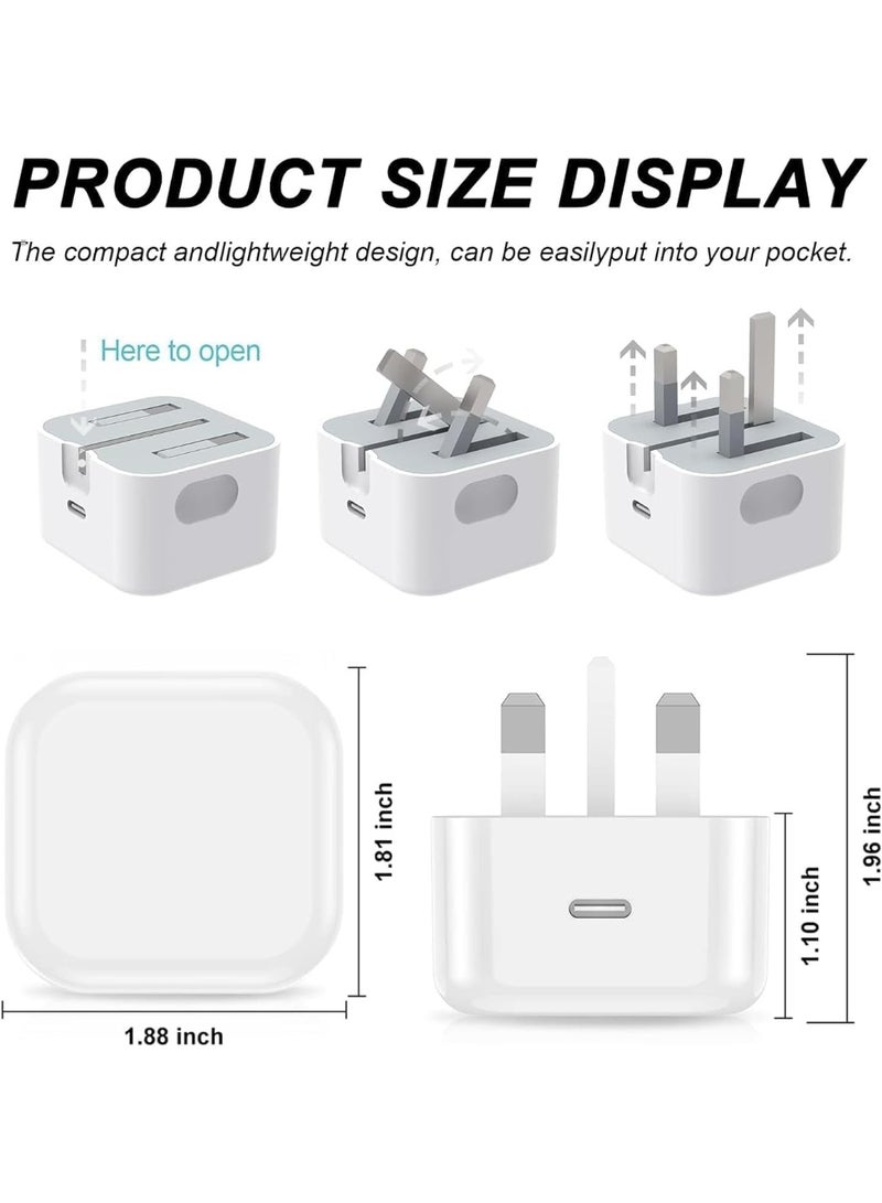 35W USB-C Wall Charger with UK Plug – Compact Power Adapter for Smartphones, Tablets, and Other USB-C Devices - Image 4