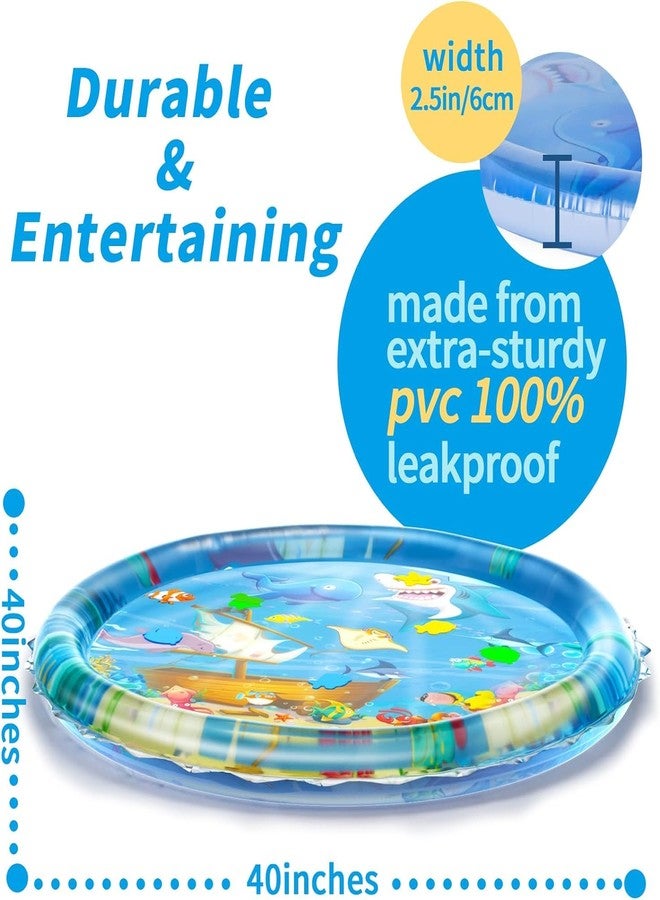 Gopendra Baby Inflatable Water Mat for Tummy Time | Play Mat for Newborns & Infants | Foldable, Leak-Proof, Sensory Water Play Toy for 0-18 Months Babies, Soft BPA-Free (Large Size: 40 x 40 x 2.5 inches) - Image 2