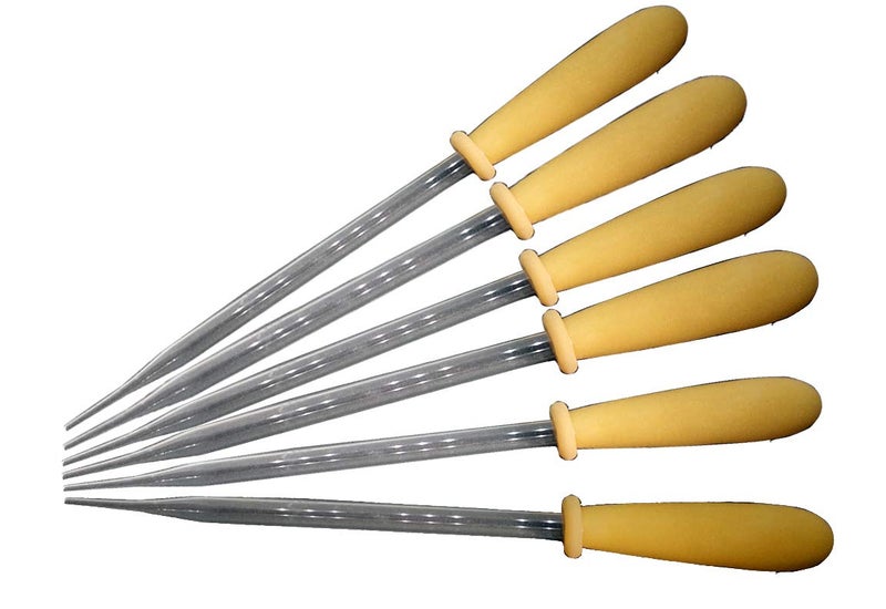 Labworld Glass dropper 28 cm long pack of 6 for laboratory use large with powerful rubber sucker,size 8 inches - Image 1