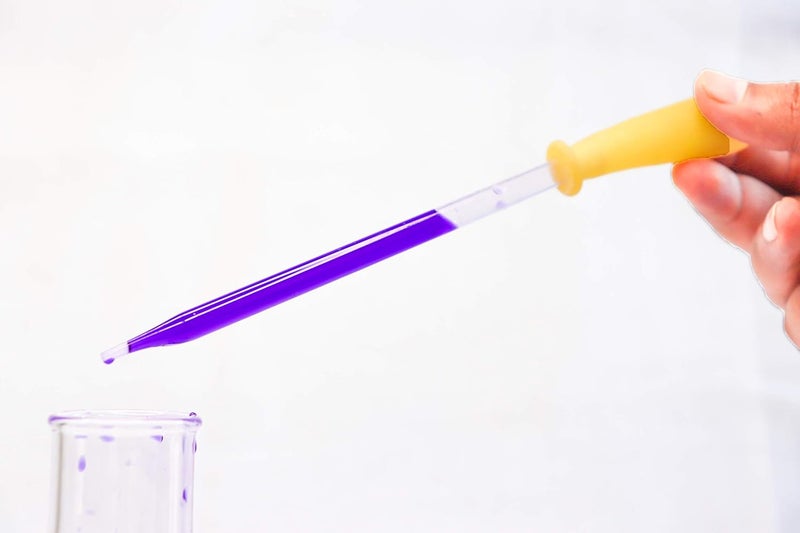 Labworld Glass dropper 28 cm long pack of 6 for laboratory use large with powerful rubber sucker,size 8 inches - Image 2
