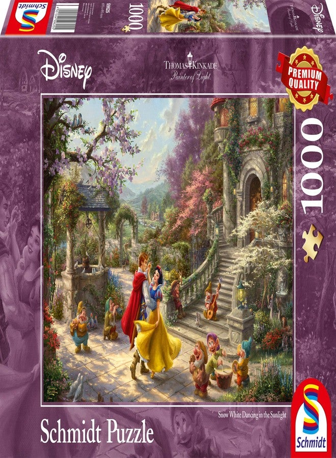 Schmidt | Thomas Kinkade: Disney Snow White - Dancing with The Prince - 1,000 Pieces | Adult Jigsaw Puzzle | Ages 12+ - Image 1
