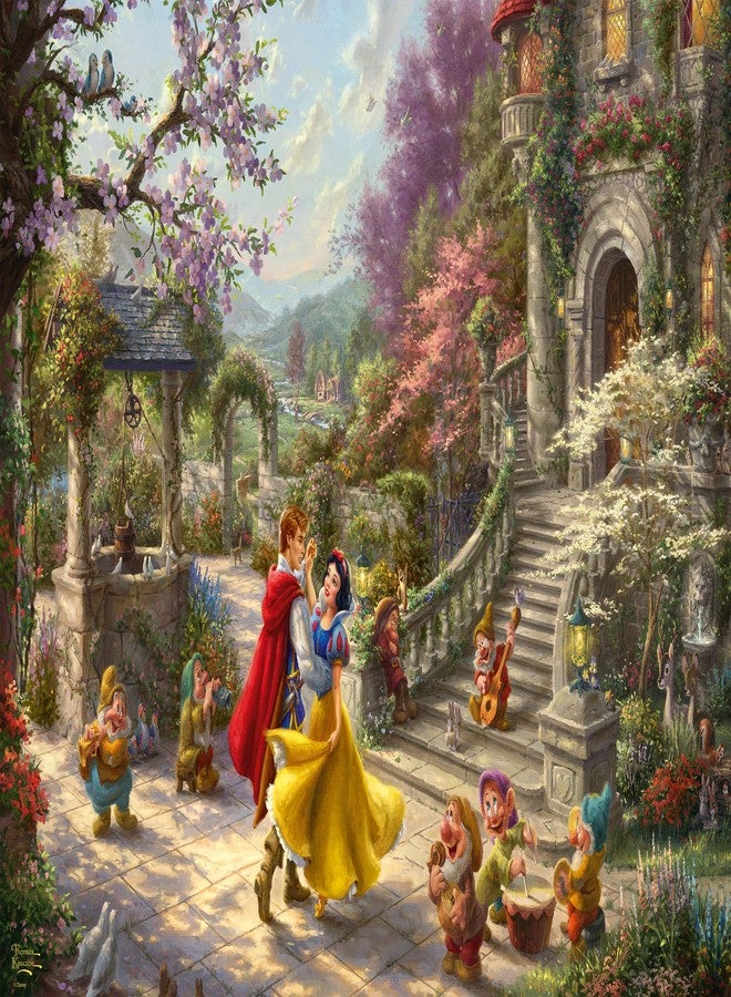 Schmidt | Thomas Kinkade: Disney Snow White - Dancing with The Prince - 1,000 Pieces | Adult Jigsaw Puzzle | Ages 12+ - Image 2